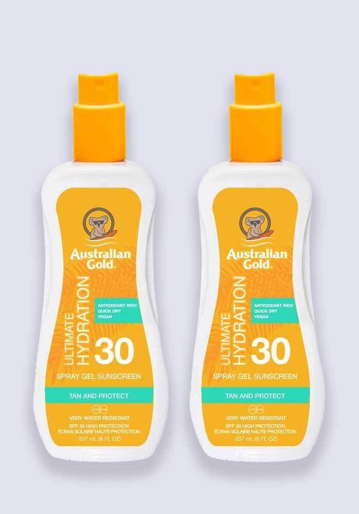 Australian Gold Clear Spray Gel SPF 30 237ml - 2 Pack Saver