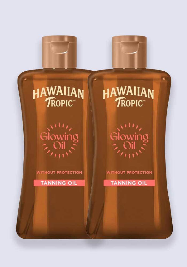 Hawaiian Tropic Tanning Glowing Oil 200ml - 2 Pack Saver