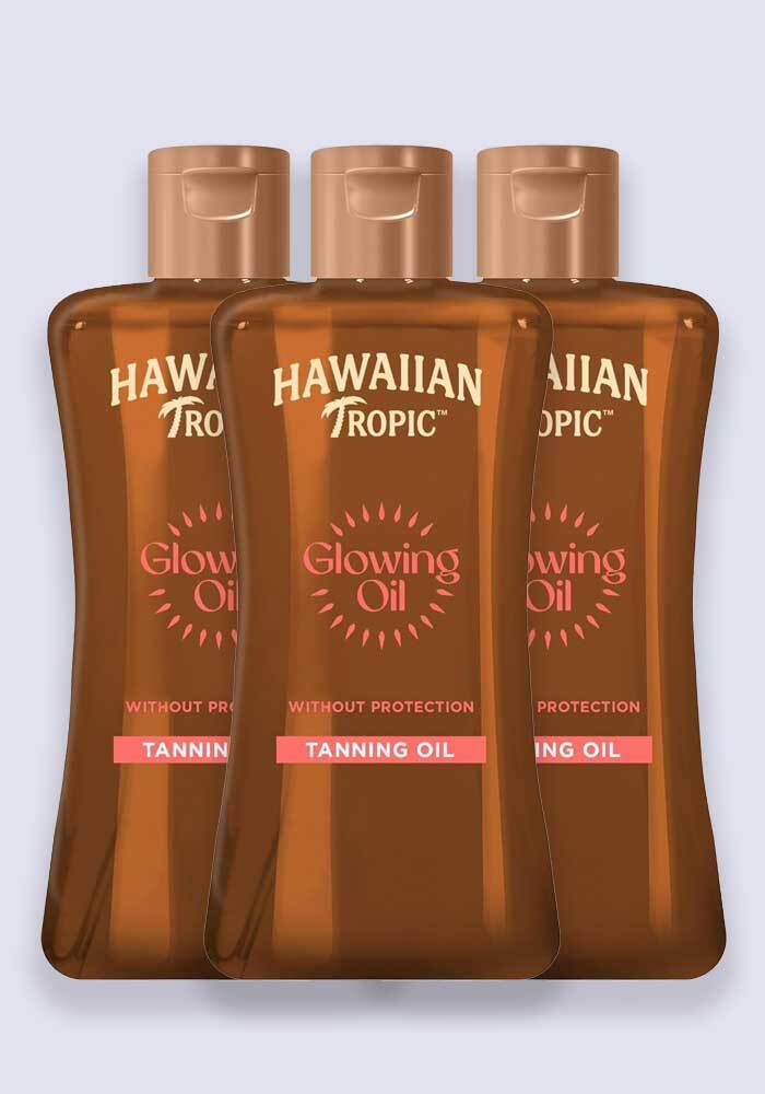 Hawaiian Tropic Tanning Glowing Oil 200ml - 3 Pack Saver