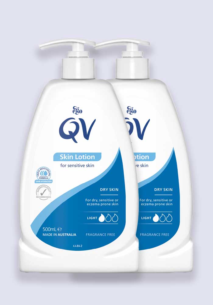 QV Skin Lotion Light Body Moisturiser 500ml - 2 Pack Saver