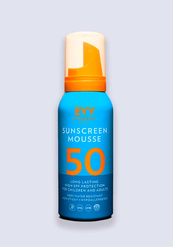 EVY Sunscreen Mousse SPF 50 100ml – The Suncare Shop