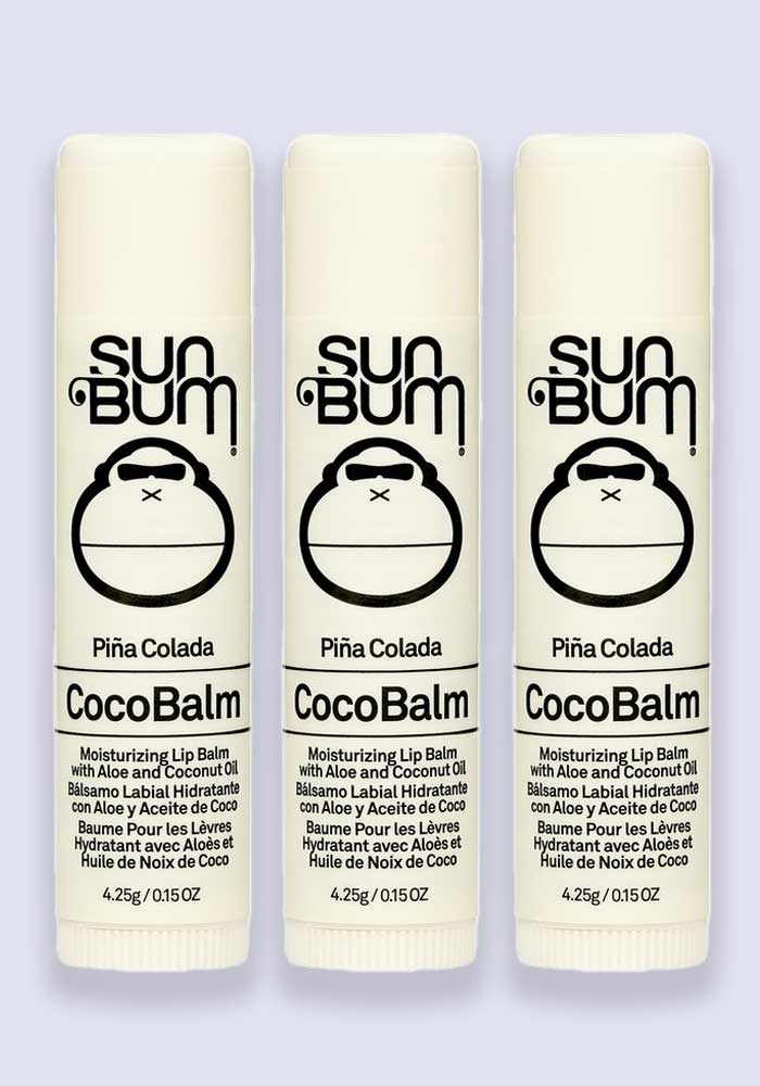 Sun Bum CocoBalm Lip Balm – Pina Colada 4.25g 3 Pack